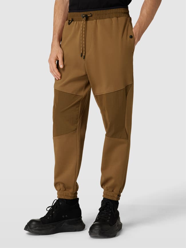 Kup online BOSS Orange Bluza rozpinana z detalami z logo model 'Zipstop'  (koniakowy)