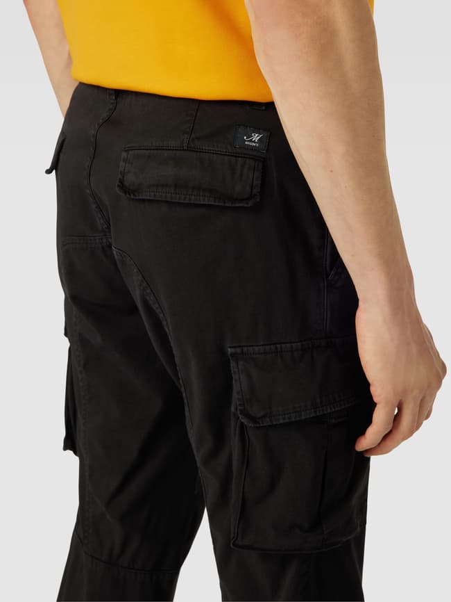 Mason's Cargohose mit Label-Details Modell 'Chile' (black) online