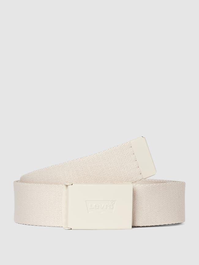 Levi's - Hebron - Ceinture 35 mm en cuir à logo - Noir