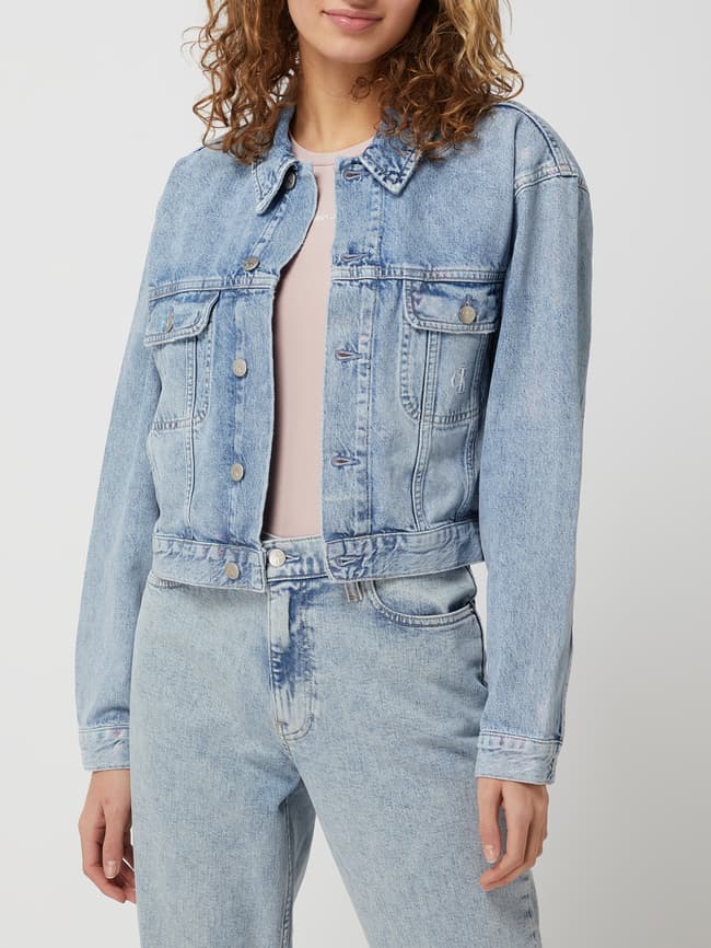 Jeansjacke oversized clearance cropped