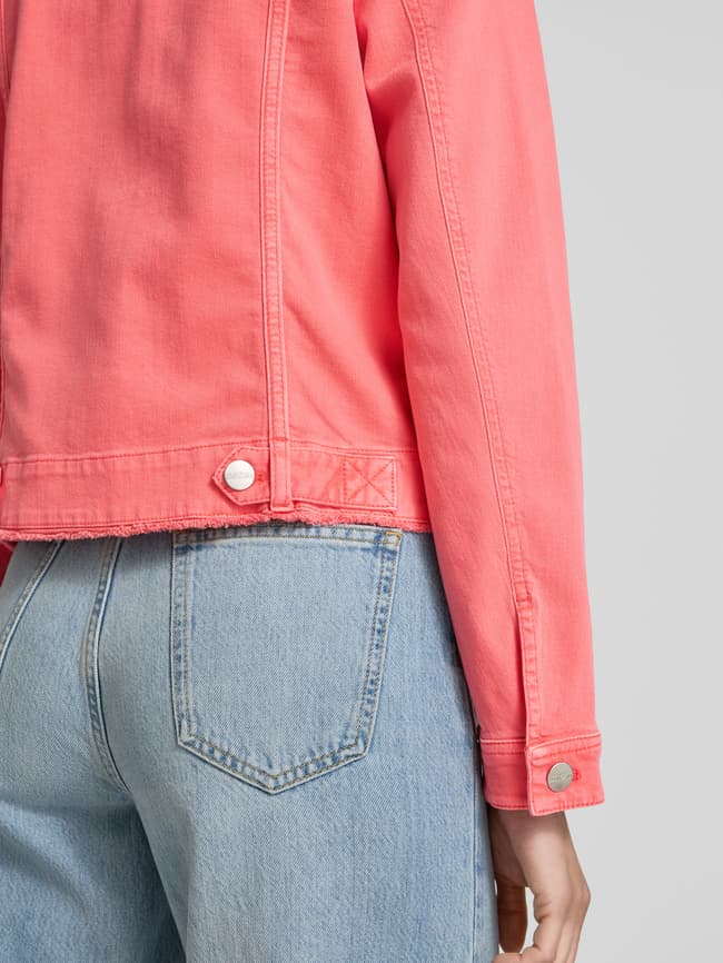 Marc Cain Regular Fit Jeansjacke mit Brusttaschen (koralle) online