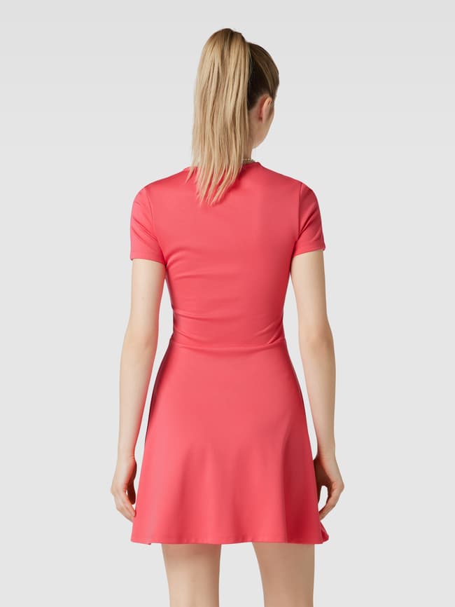 Tommy Jeans Mini-jurk met viscose in effen design in felroze online kopen |  P&C