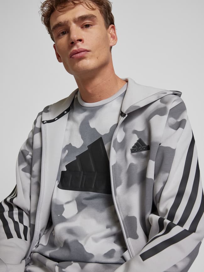 ADIDAS SPORTSWEAR Sweatjacke mit Label-Patch (hellgrau) online kaufen