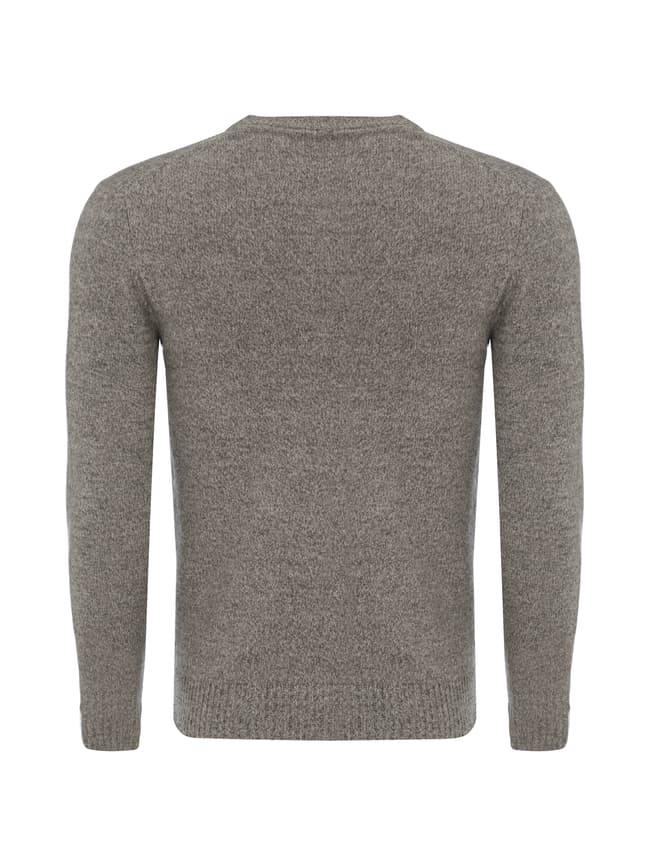 MCNEAL Strickpullover mit Logo-Stickerei (anthrazit melange 