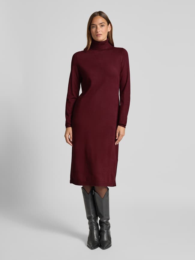 RED LABEL Slim fit gebreide jurk van viscosemix in