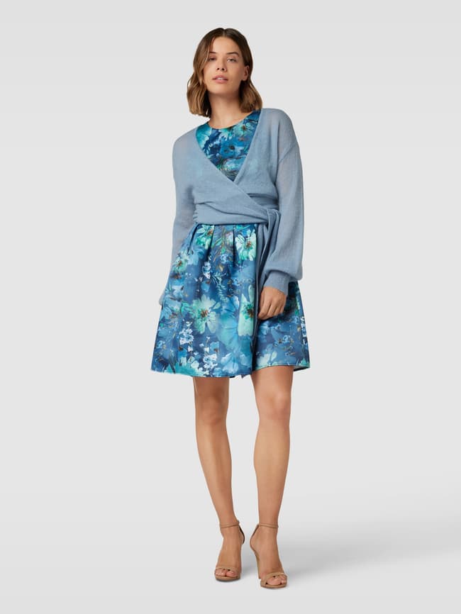 Strickjacke in Wickel-Optik (hellblau) online kaufen