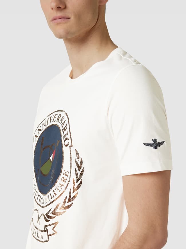 Aeronautica Militare T-Shirt mit Logo-Print (offwhite) online kaufen