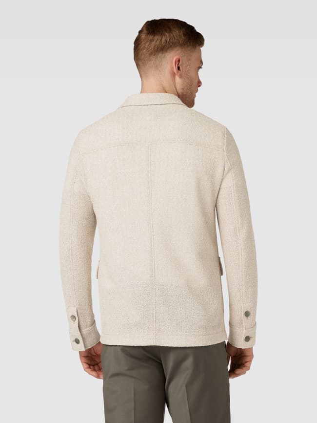 Emporio Armani Overshirt in Melange-Optik (beige) online kaufen