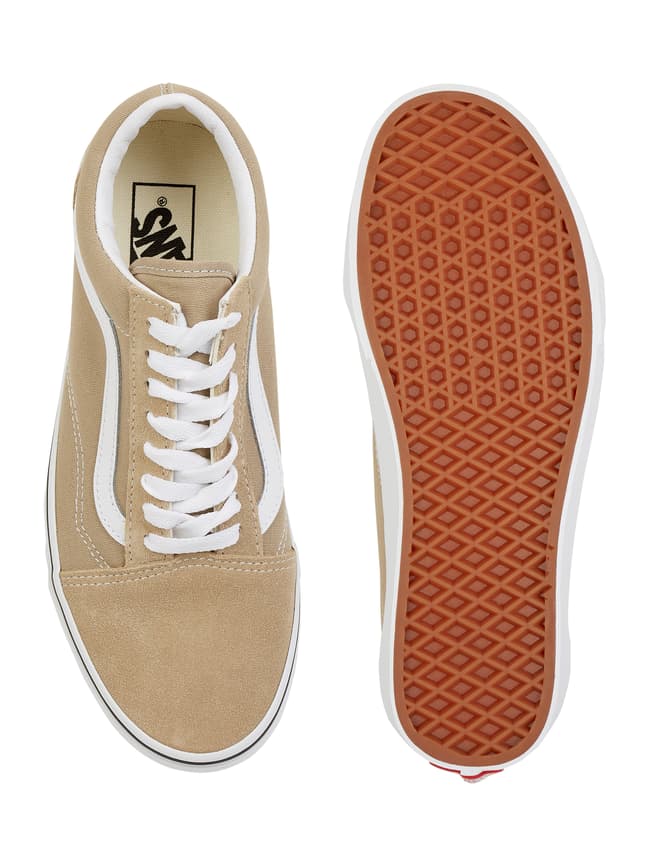 Vans old 2024 skool beige red