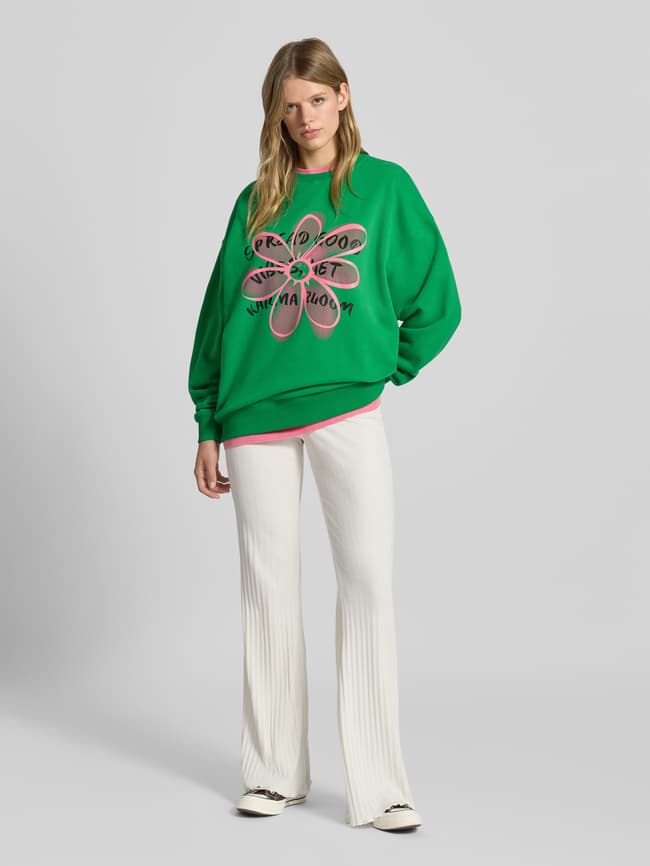 OH APRIL Oversized Sweatshirt mit Rundhalsausschnitt Modell 'Good