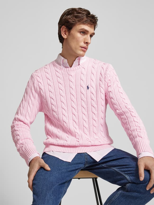 Kaschmir Pullover Polo Ralph Lauren Pullover Zopfmuster Herren