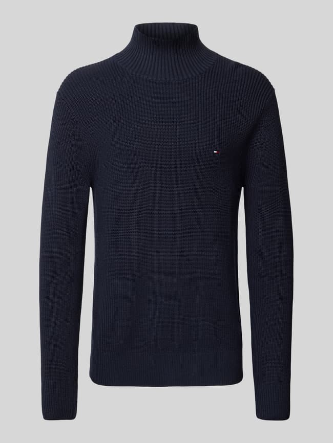 Tommy Hilfiger Strickpullover mit Stehkragen (marine) online kaufen