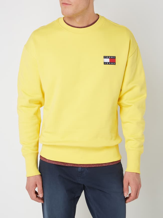 Yellow tommy sweatshirt hotsell