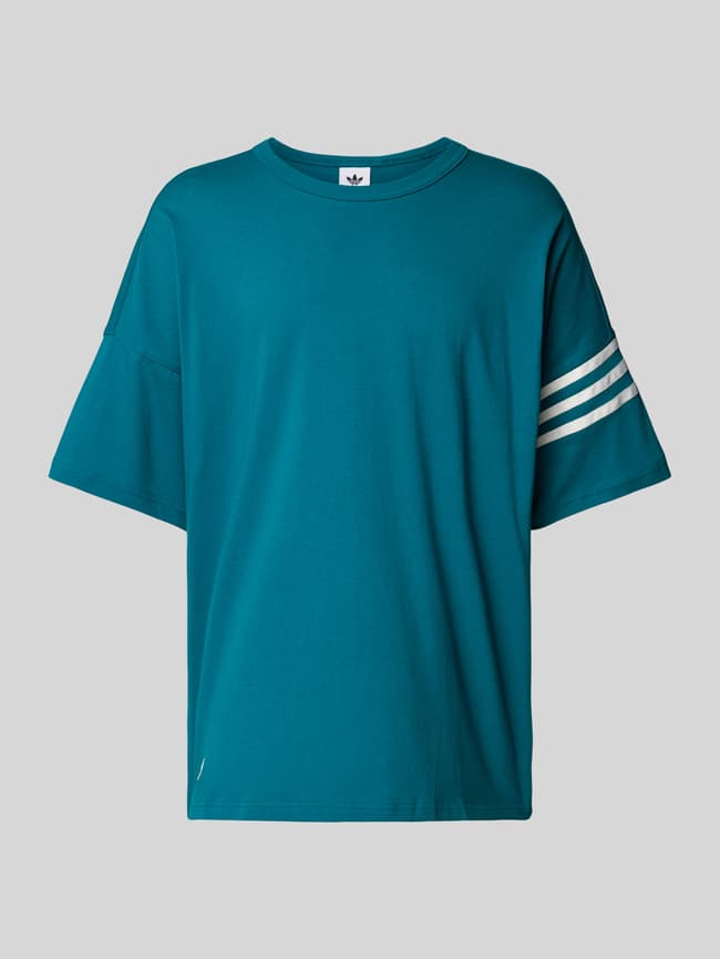 adidas Originals T Shirt mit uberschnittenen Schultern Petrol