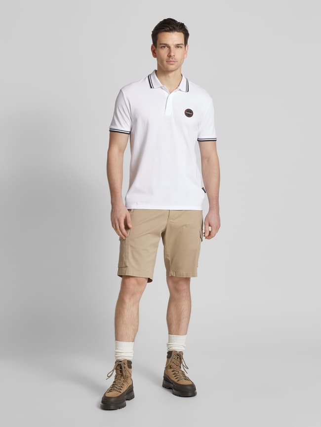 Napapijri Regular fit poloshirt met labelbadge, model 'MACAS' in