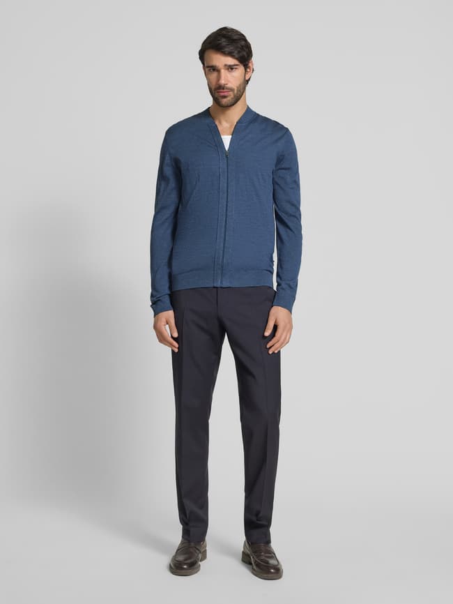 MAERZ Muenchen Strickjacke aus Schurwolle mit Reißverschluss