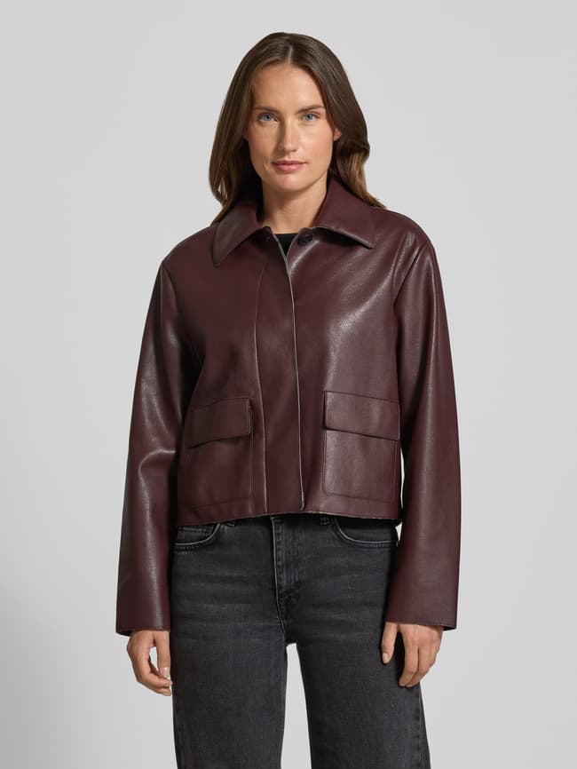 Mango Jacke in Leder-Optik Modell 'SABINA' (bordeaux) online kaufen