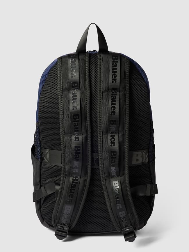 Blauer USA Rucksack mit Label-Details Modell 'LIGHT' (marine