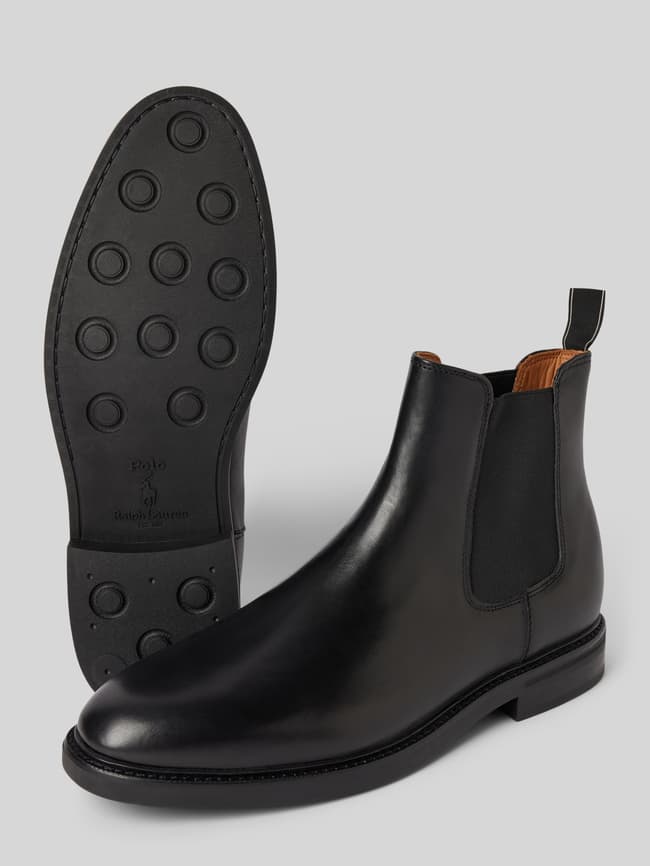 Polo Ralph Lauren Chelsea Boots mit Zugschlaufe Modell ASHER Black