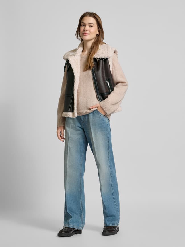 Vila Weste mit Teddyfellbesatz Modell 'RISI' (dunkelbraun) online