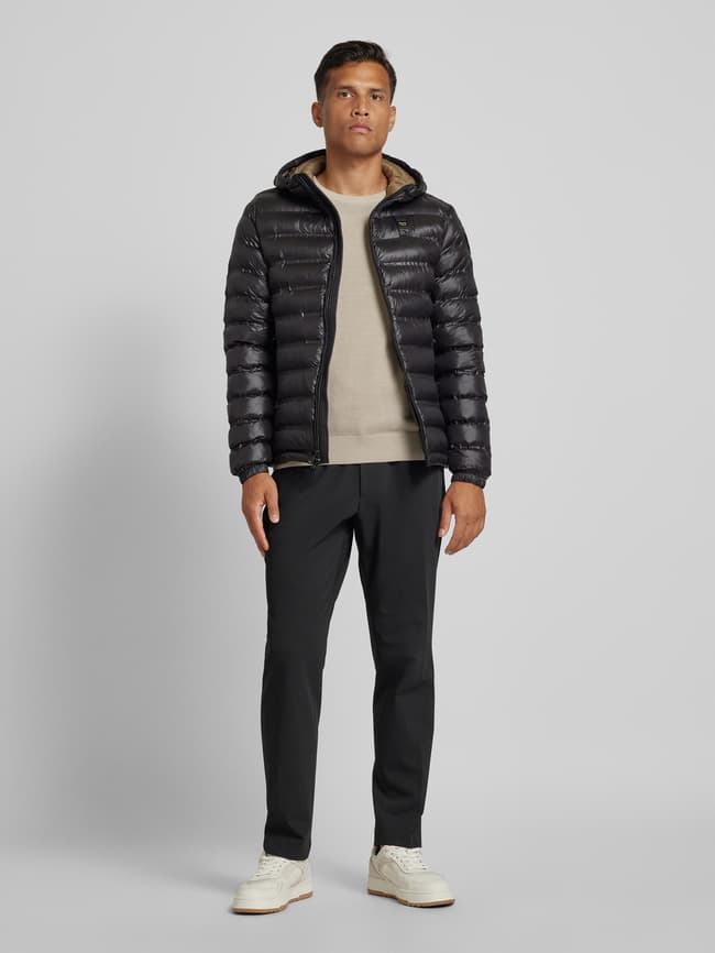 Blauer Usa Steppjacke mit Zweiwege-Reißverschluss Modell 'CHARLES