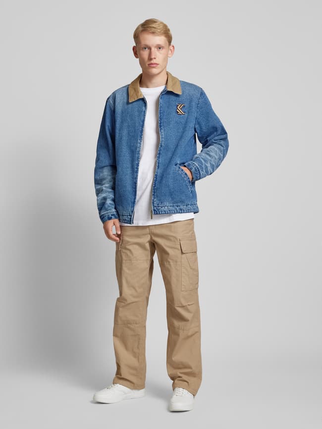 KARL KANI Jeansjacke mit Logo-Stitching (jeansblau) online kaufen