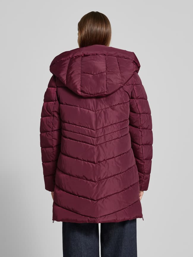 Tom Tailor Regular Fit Steppmantel mit Kapuze (bordeaux) online kaufen