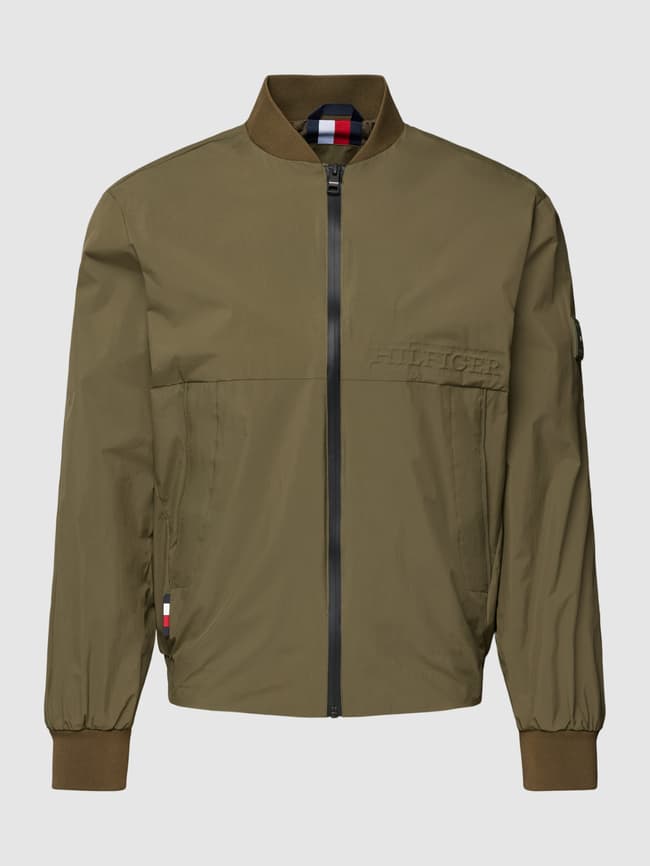 Tommy Hilfiger Jacke mit Stehkragen Modell 'PORTLAND' (oliv