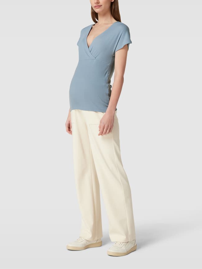 Mamalicious Dotta Schwangerschafts-Top - Rosa/Marineblau