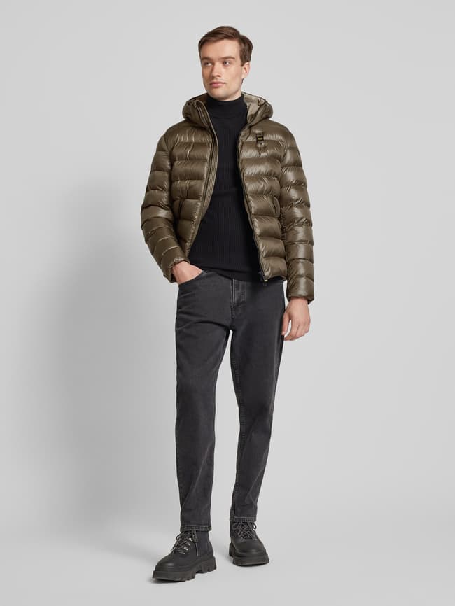 Adams Blauer Usa Jacke Blau Blauer Usa Regular Fit Steppjacke Mit