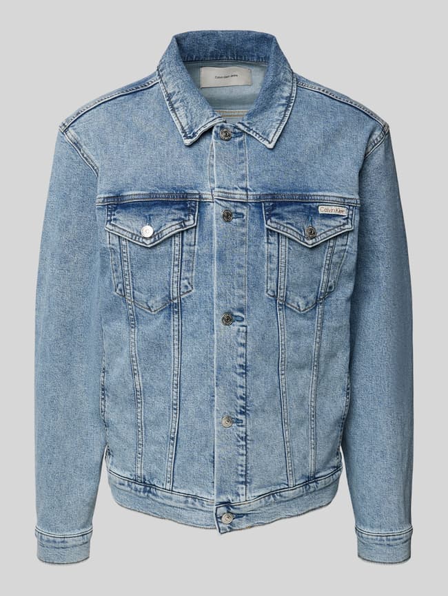 Denim Trucker Jacket Calvin Klein Foundation Denim Jacket Calvin Klein Jeans Foundation Trucker – Denim Jackets – Shop At Booztlet