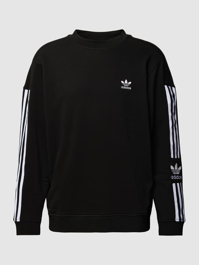 adidas Originals Sweatshirt mit Logo Stitching Modell LOCK UP CREW black online kaufen