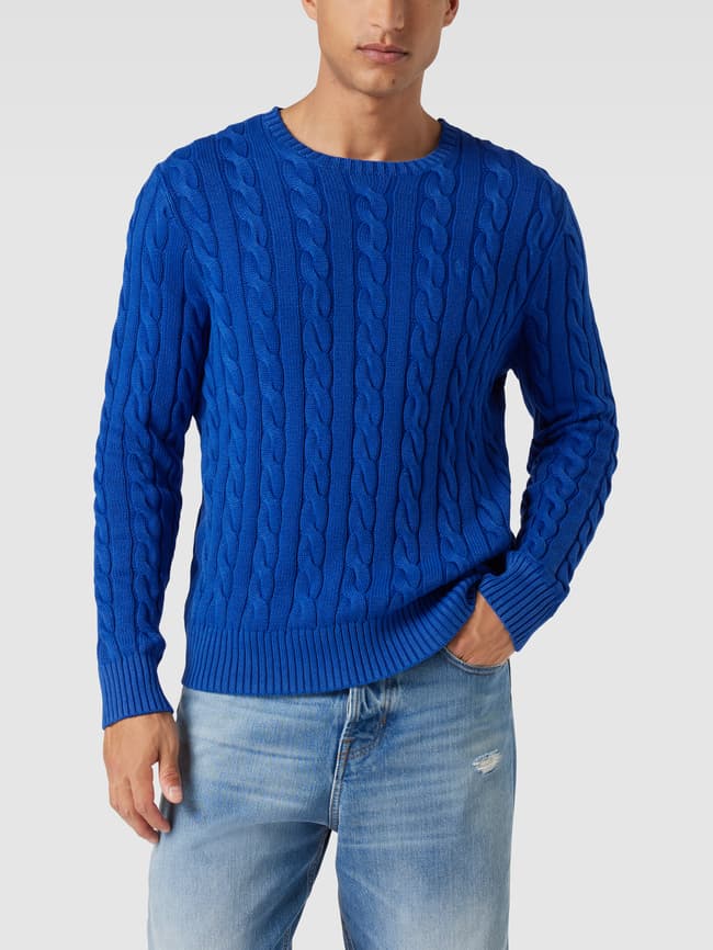 Zopfmuster Herren Pullover Wolle Polo Ralph Lauren Strickpullover