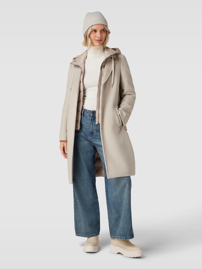 RED LABEL Kurzmantel im Double-Layer-Look (beige