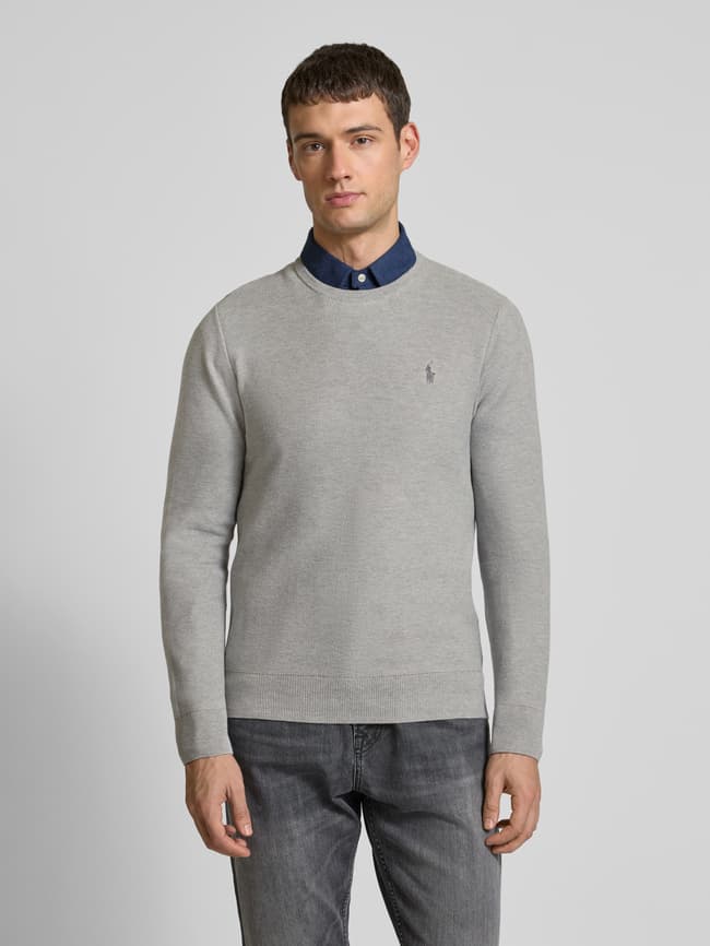 レア Polo by Ralph Lauren 【L】WOOL 100% Polo Ralph Lauren Strickpullover mit Logo-Stitching