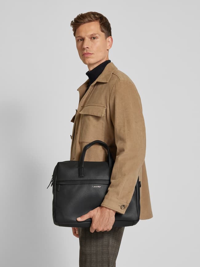 CK Calvin Klein Laptoptasche mit Tragehenkel und Schulterriemen
