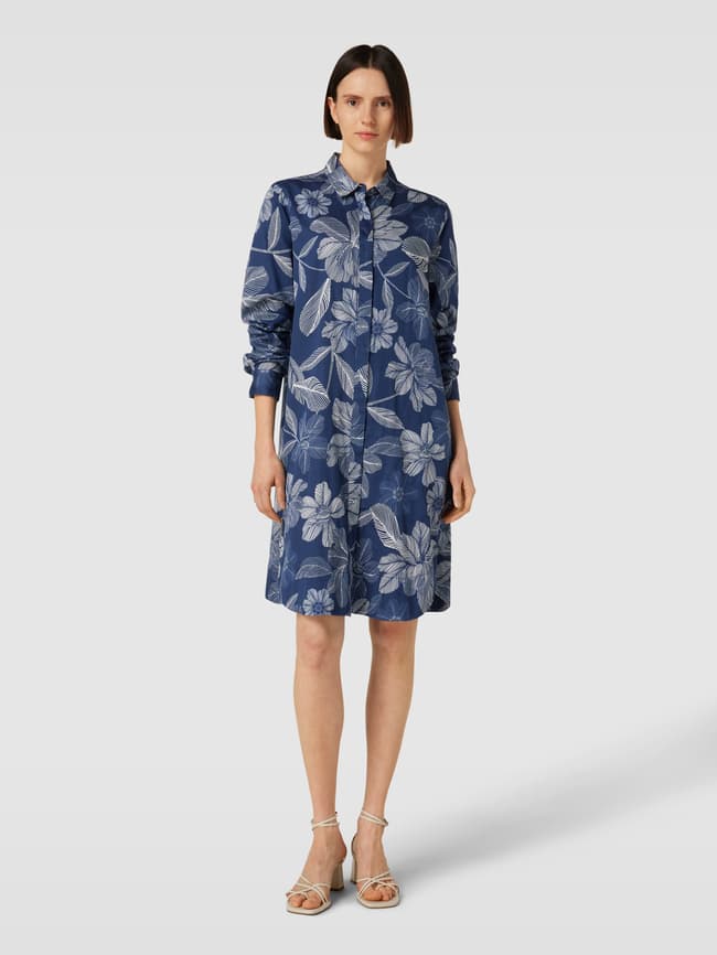 0039 Italy Gracia Jurk 0039 Italy Knielange Overhemdjurk Met