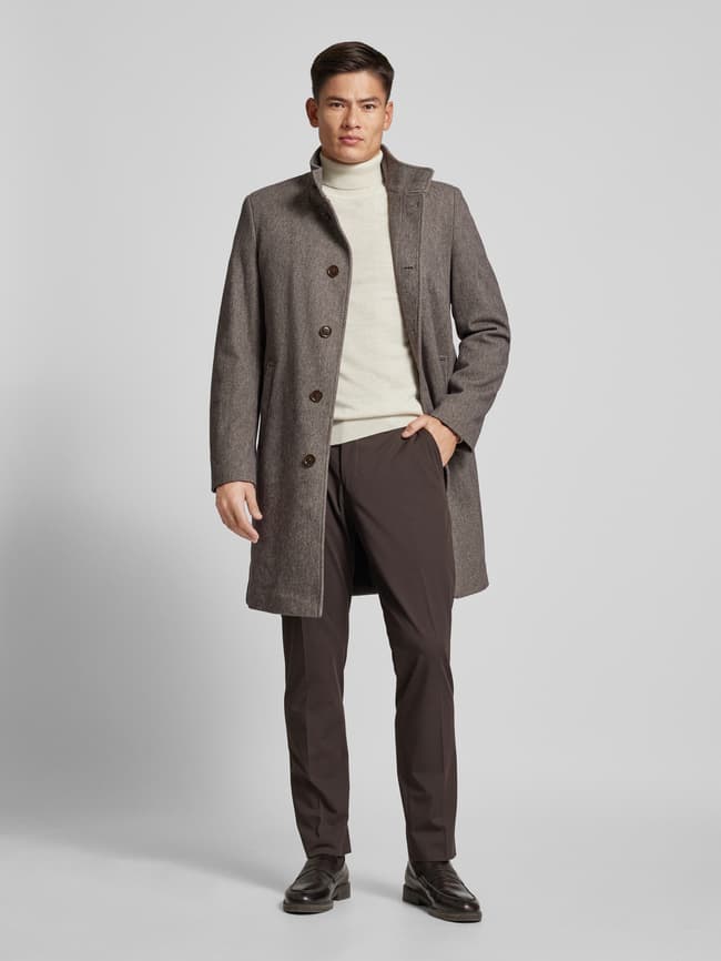 Mantel Christian Berg Herenmode Christian Berg Men Jas Met