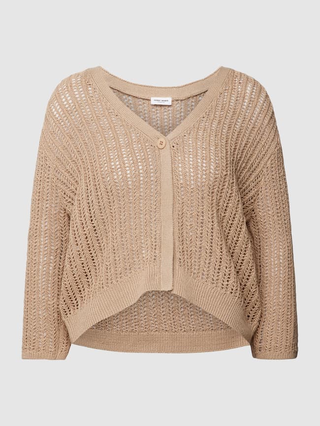 Gerry Weber Strickjacke mit Loch-Muster (sand) online kaufen