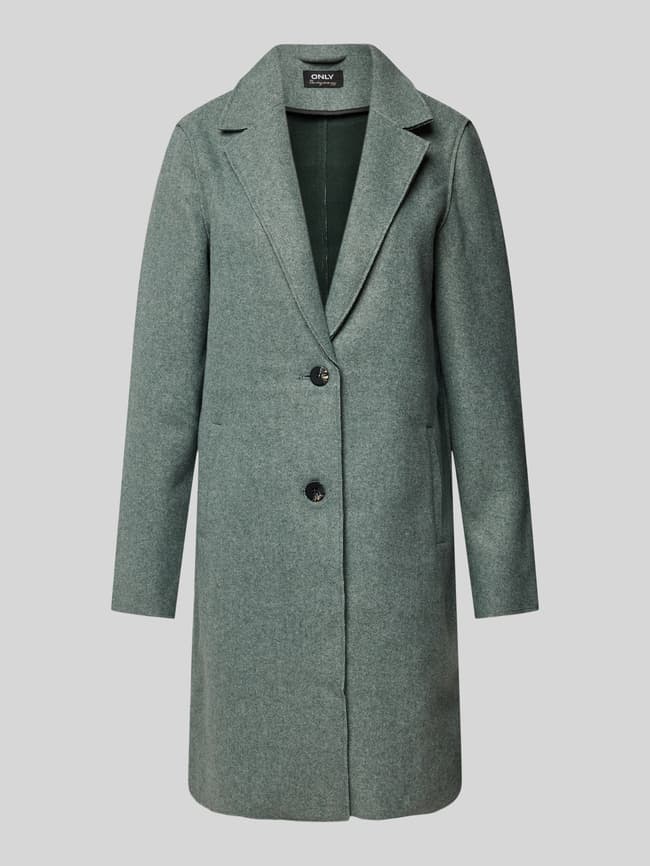 Only Regular Fit Mantel mit Reverskragen Modell 'CARRIE' (schilf