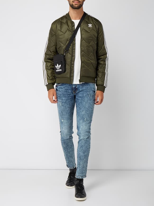 Adidas originals quilted discount bomber jacket herren jacke