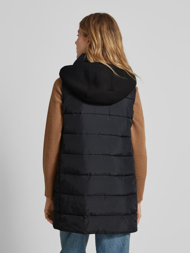 Christian Berg Woman Selection Steppweste mit Kapuze (black