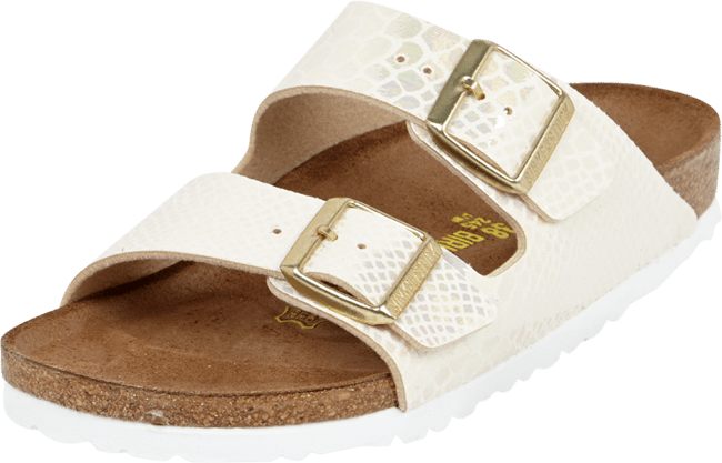 Birkenstock shiny snake white online