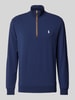 Polo Ralph Lauren Sweatshirt met korte ritssluiting Marineblauw