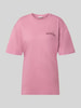 REVIEW Oversized Fit T-Shirt aus reiner Baumwolle mit Label-Detail Rose