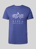 Alpha Industries T-Shirt mit Label-Print Lila