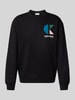 Calvin Klein Jeans Sweatshirt mit Label-Print Black