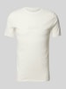 Guess Activewear T-Shirt mit Label-Print Offwhite