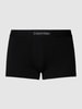 Calvin Klein Underwear Obcisłe bokserki z napisem z logo Czarny