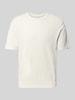 CK Calvin Klein T-Shirt mit Logo-Stitching Modell 'SUPIMA' Offwhite
